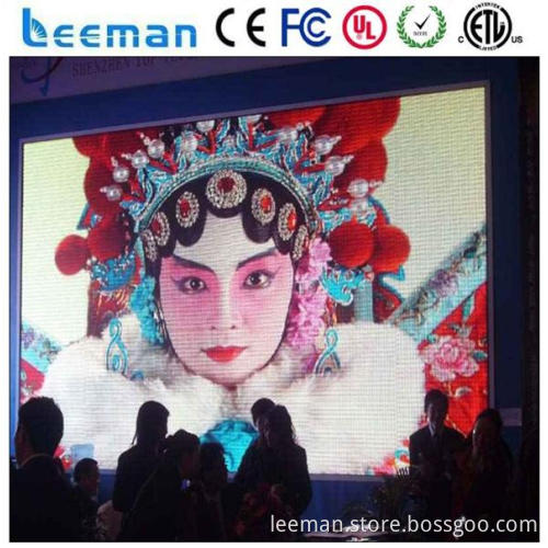 full color led tv wall screen Leeman P10 SMD led stage video curtain wall screen